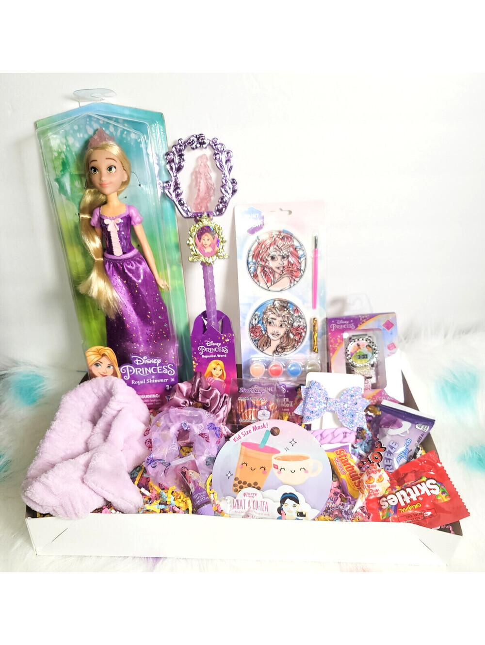 Disney Princess Girls Gift Box with Rapunzel Doll gift box